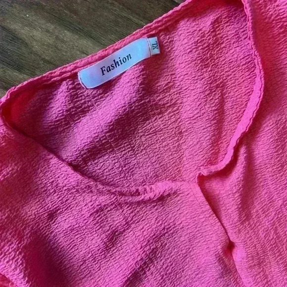 Women’s Size XL Hot Pink Dress Perfect for Summer Plus-Size Curvy Comfy - Picture 4 of 9